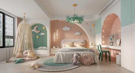 Children room 3ds max vray interior scene model 00