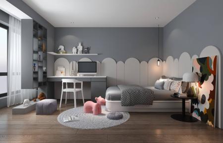 Children room 3ds max vray interior scene model 00