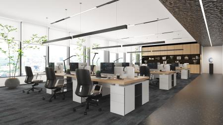 Office 3ds max vray interior scene model 0046