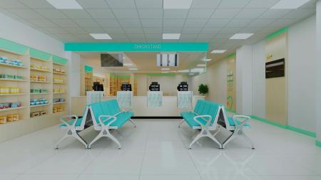 Hospital pharmacy 3ds max vray interior scene model 0007