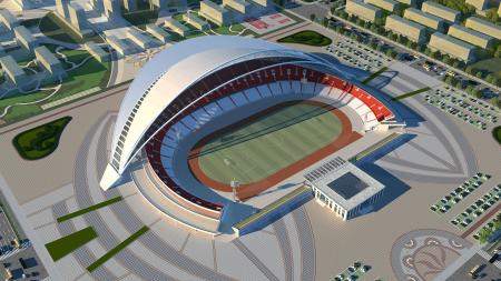 Stadium 3ds max vray exterior scene model 0003