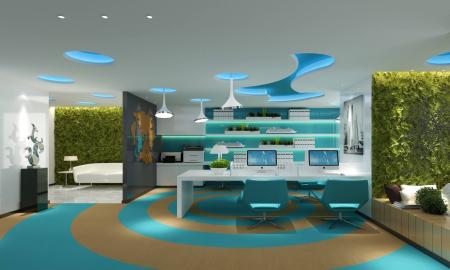 Office 3ds max vray interior scene model 0117