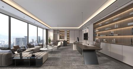 Office 3ds max vray interior scene model 0047