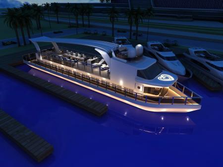 Marina  3ds max Vray exterior scene model 0001