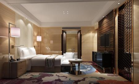 Hotel single room 3ds max vray interior scene mode