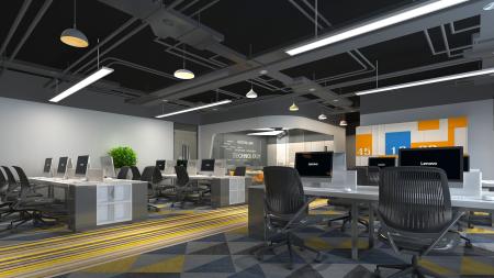 Office 3ds max vray interior scene model 0008