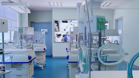 Hospital neonatal room 3ds max vray interior scene