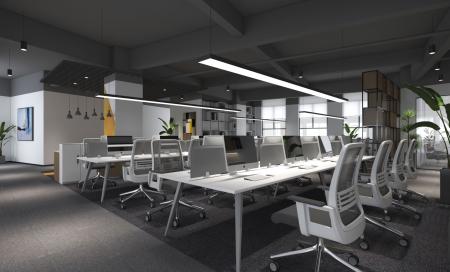 Office 3ds max vray interior scene model 0052