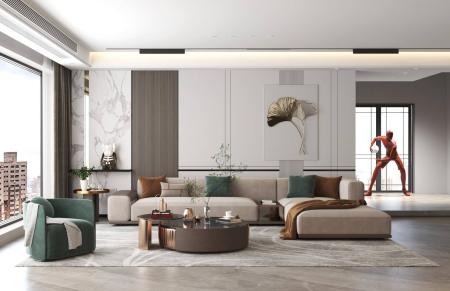 living room 3ds max vray interior scene model 0021