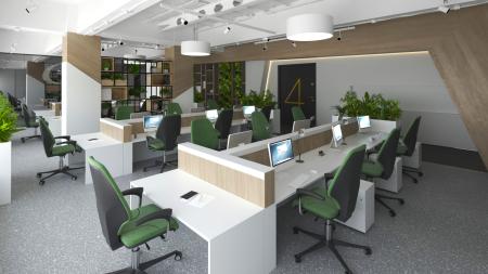 Office 3ds max vray interior scene model 0011