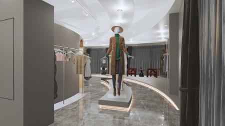 Clothing store 3ds max vray interior scene model 0