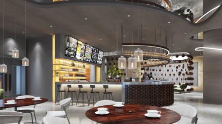 Coffee shop 3ds max vray interior scene model 0064