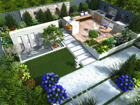 Courtyard 3ds max vray exterior scene model 0036