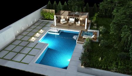 Courtyard 3ds max vray exterior scene model 0040