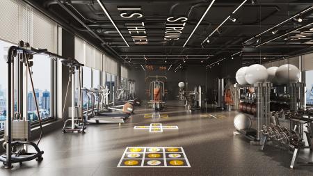 Gym 3ds max vray interior scene model 0009