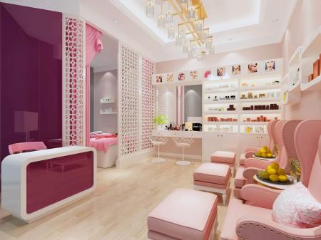 Beauty salon 3ds max vray interior scene model 000