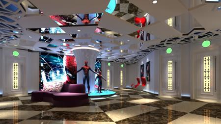 Karaoke hall 3ds max vray interior scene model 004