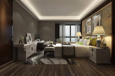 Hotel single room 3ds max vray interior scene mode