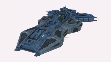 Spaceship 3ds max Vray exterior scene model 0005