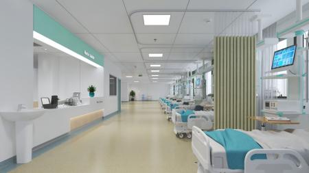 Hospital ward 3ds max vray interior scene model 00