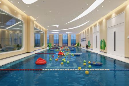 Children Swimming pool 3ds max vray interior scene