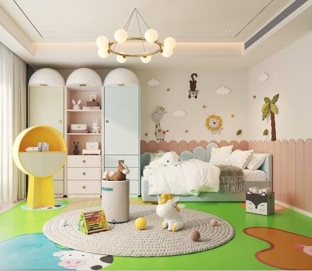 Children room 3ds max vray interior scene model 00