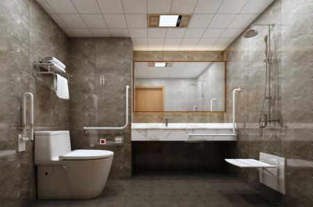 Hospital bathroom 3ds max vray interior scene mode