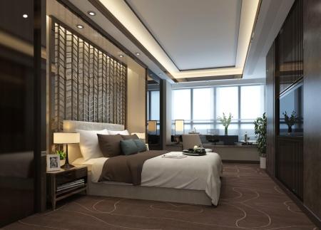 Hotel single room 3ds max vray interior scene mode