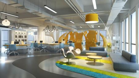 Office 3ds max vray interior scene model 0013