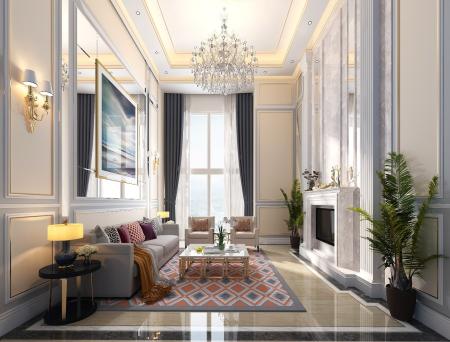 Living room 3ds max vray interior scene model 0108