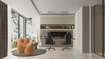 Gaming room 3ds max vray interior scene model 0049