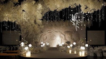 Modern Wedding Scene Hall 3ds max vray exterior sc