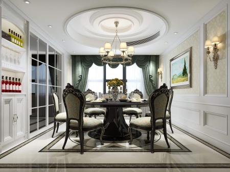 Dining room 3ds max vray interior scene model 0041