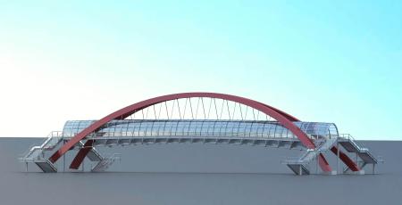 Bridge 3ds max vray exterior scene model 0030