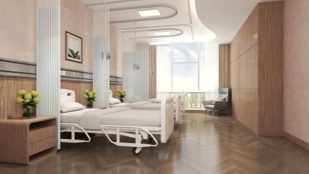 Hospital ward 3ds max vray interior scene model 00