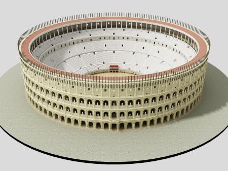 Roman Colosseum 3ds max vray exterior scene model 