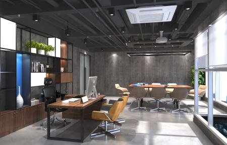 Office 3ds max vray interior scene model 0005