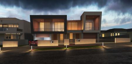 Villa 3ds max vray exterior scene model 0060