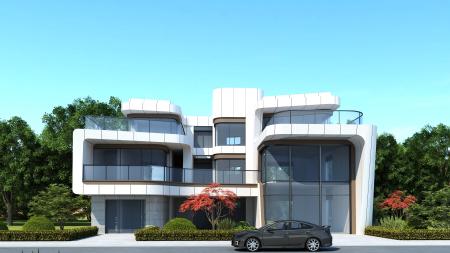 Villa 3ds max vray exterior scene model 0062